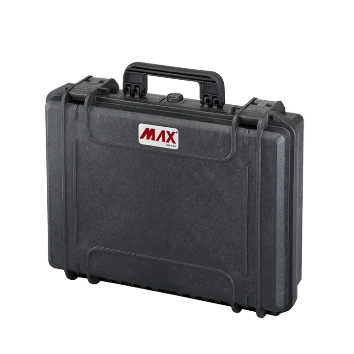 Black, cubed foams, INT 465x335xH125(40+85)mm, EXT 502x415xH141mm, 2,9kg, 19,47L