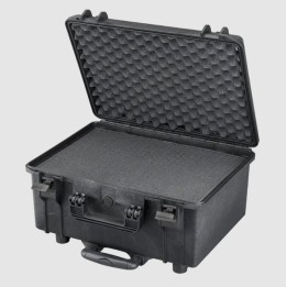Black, High Density cubed foams + trolley, INT 465x335xH220(40+180)mm, EXT 502x422xH267mm, 34,27L