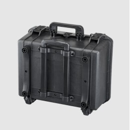 Black, High Density cubed foams + trolley, INT 465x335xH220(40+180)mm, EXT 502x422xH267mm, 34,27L
