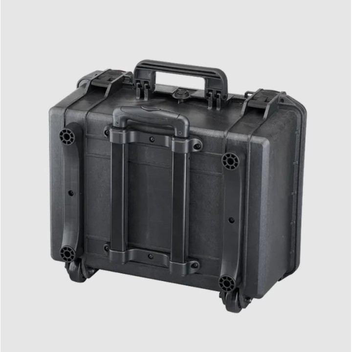 Black, High Density cubed foams + trolley, INT 465x335xH220(40+180)mm, EXT 502x422xH267mm, 34,27L