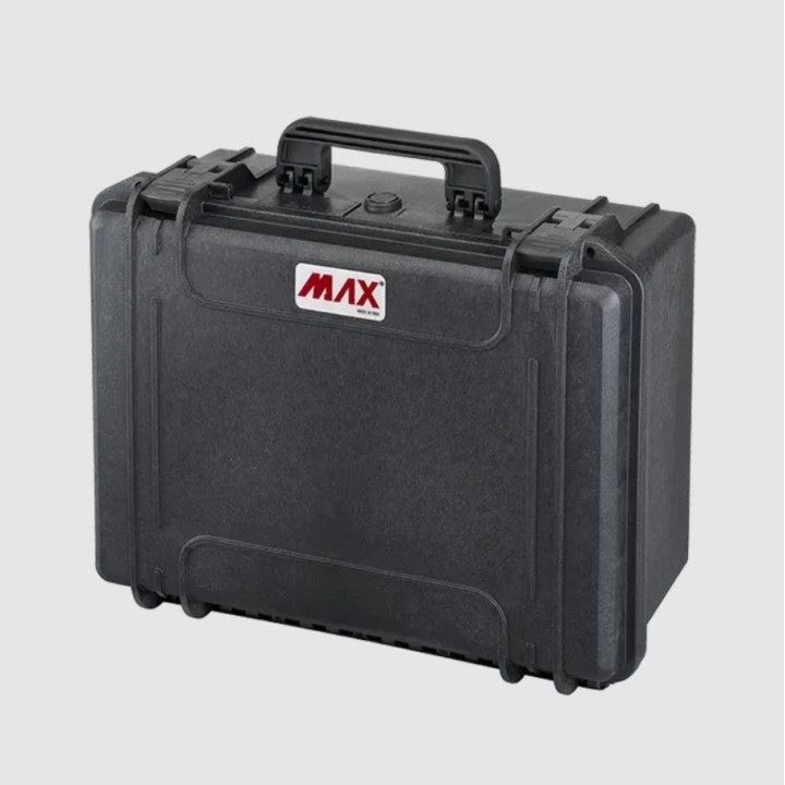 Black, empty, INT 465x335xH220(40+180)mm, EXT 502x415xH246mm, 3,4kg, 34,27L