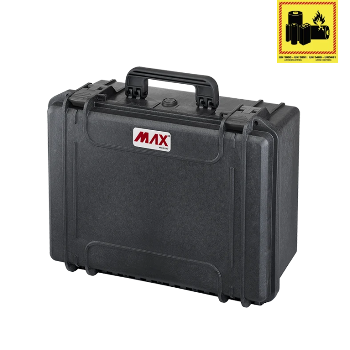 Black, empty, INT 465x335xH220(40+180)mm, EXT 502x415xH246mm, 3,4kg, 34,27L