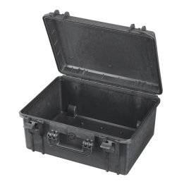 Black, empty, INT 465x335xH220(40+180)mm, EXT 502x415xH246mm, 3,4kg, 34,27L