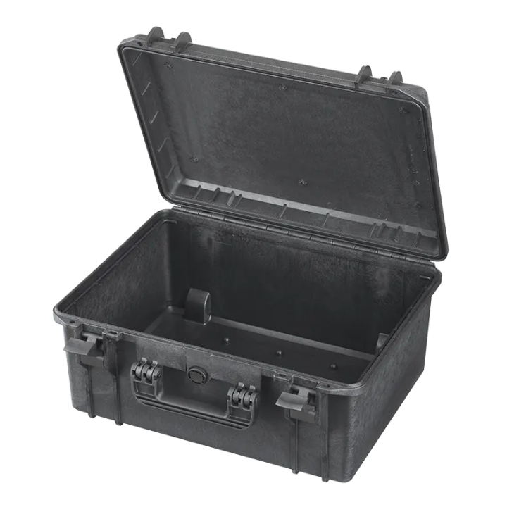 Black, empty, INT 465x335xH220(40+180)mm, EXT 502x415xH246mm, 3,4kg, 34,27L