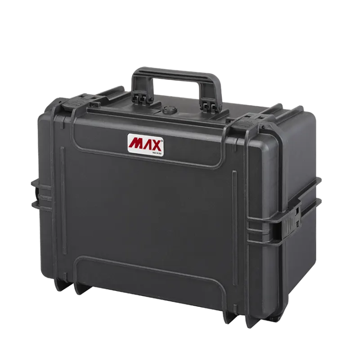 Black, empty, INT 500x350xH280(58+222)mm, EXT 555x428xH306mm, 5,1kg, 49L