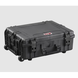 Black, High Density cubed foams with trolley, INT 538x405xH190(50+140)mm, EXT 604x473xH225mm, 41,4L