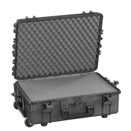 Black, cubed foams with trolley, INT 538x405xH190(50+140)mm, EXT 604x473xH225mm, 6,94kg, 41,4L