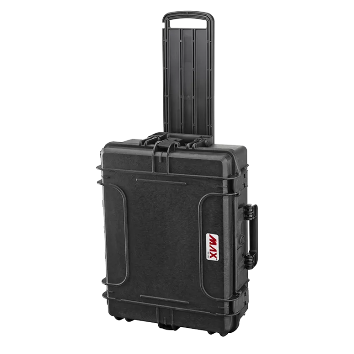 Black, cubed foams with trolley, INT 538x405xH190(50+140)mm, EXT 604x473xH225mm, 6,94kg, 41,4L