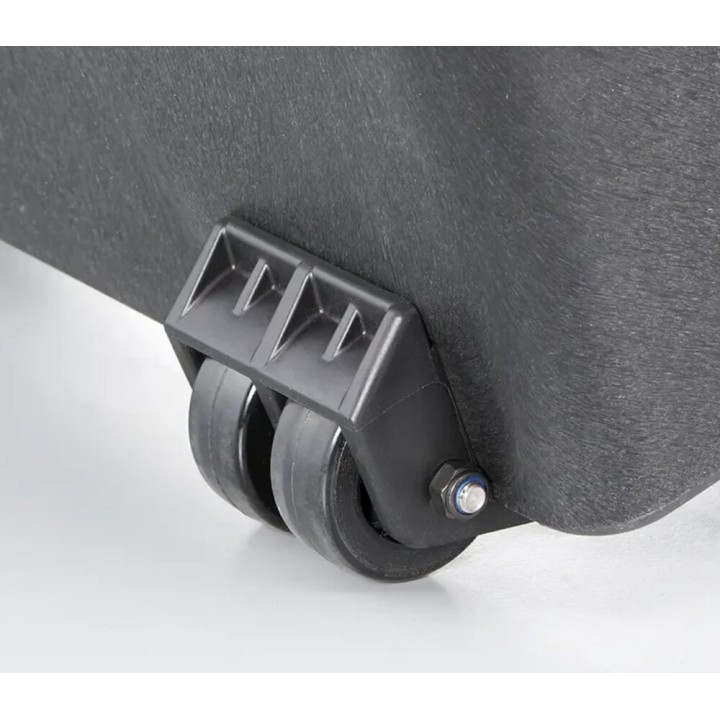 Black, High Density cubed foams with trolley, INT 538x405xH245(50+195)mm, EXT 604x473xH283mm, 53,38L