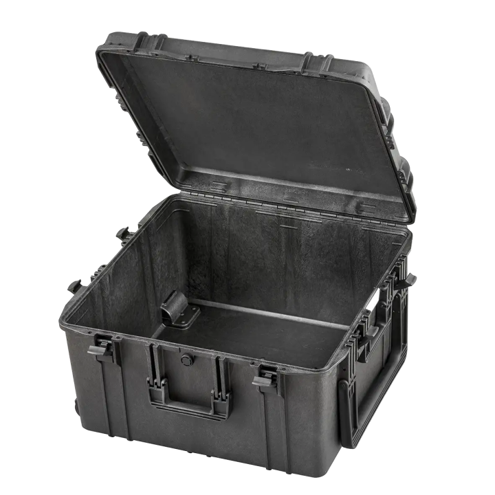 Black, empty , INT 615x615xH360(60+300)mm, EXT 680x675xH393mm, 10,7kg, 135L