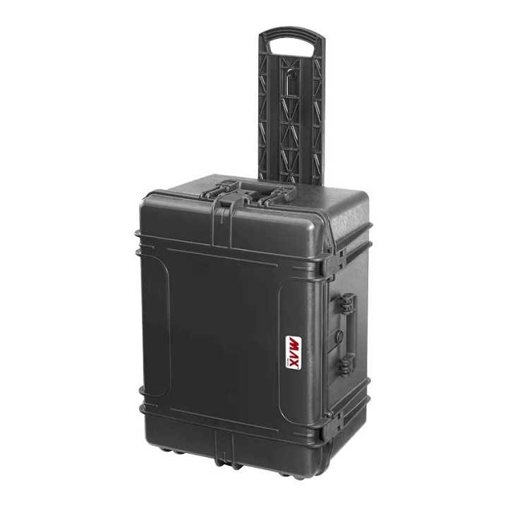 Black, High Density cubed foams with trolley, INT 620x460xH340(60+280)mm, EXT 687x528xH376mm, 96,96L
