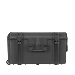 Black, cubed foams with trolley, INT 620x460xH340(60+280)mm, EXT 687x528xH376mm, 11,18kg, 96,96L