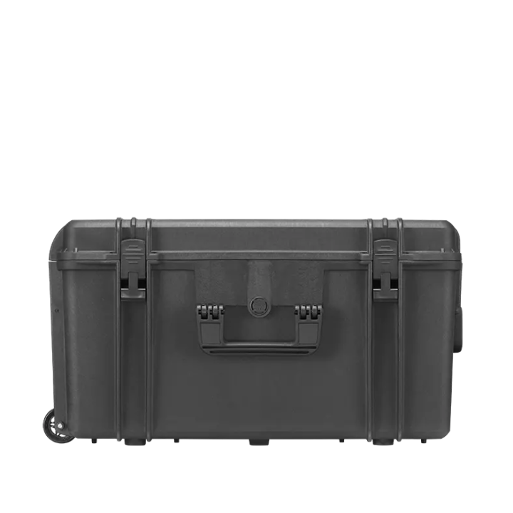 Black, cubed foams with trolley, INT 620x460xH340(60+280)mm, EXT 687x528xH376mm, 11,18kg, 96,96L