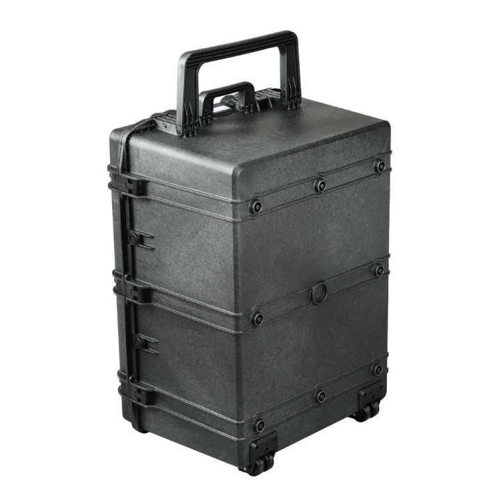 Black, cubed foams, INT 820x600xH450(70+380)mm, EXT 880x660xH483mm, 21kg, 221,4L