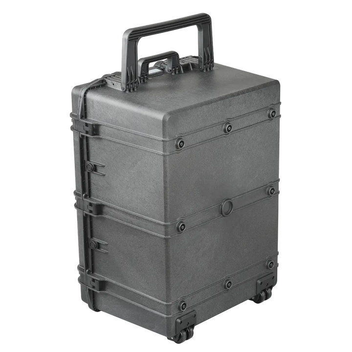 Black, cubed foams, INT 820x600xH450(70+380)mm, EXT 880x660xH483mm, 21kg, 221,4L