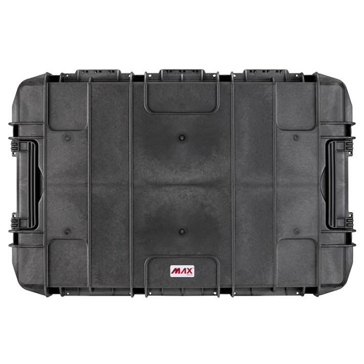 Black, empty with hinged lid,INT 1090 x 680 x H280, EXT 1178 x 780 x H330, 215 L