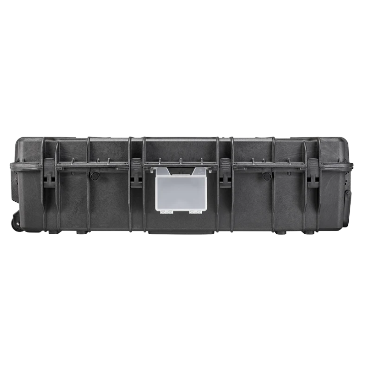 Black, empty with hinged lid,INT 1090 x 680 x H280, EXT 1178 x 780 x H330, 215 L
