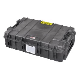 Black, empty with hinged lid,INT 1090 x 680 x H280, EXT 1178 x 780 x H330, 215 L