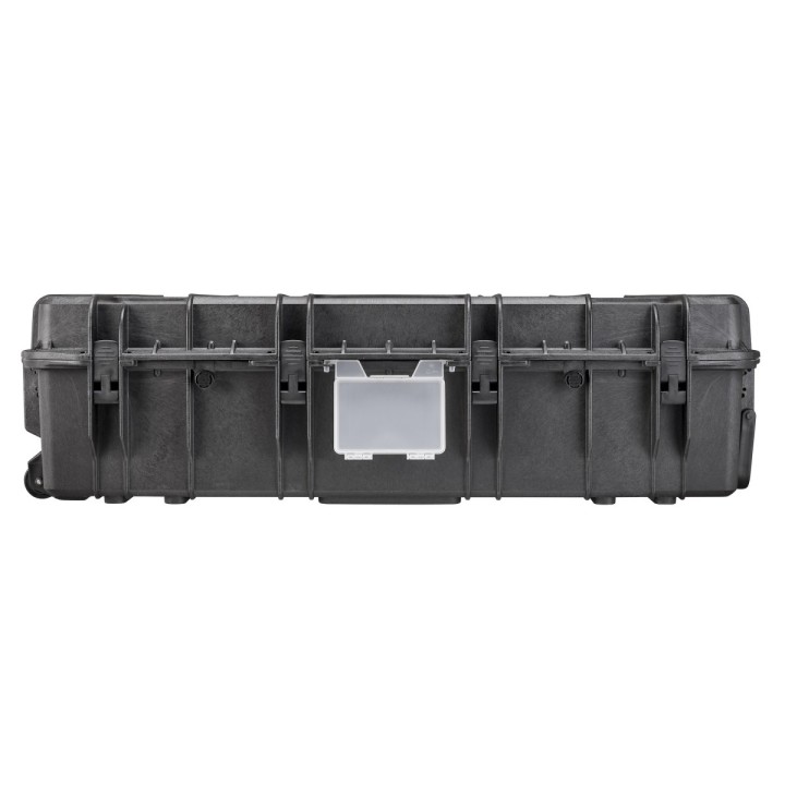 Black, empty with hinged lid,INT 1090 x 680 x H280, EXT 1178 x 780 x H330, 215 L