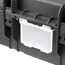 Black, empty with removable lid , INT 1090 x 680 x H510, EXT 1178 x 780 x H584, 395L