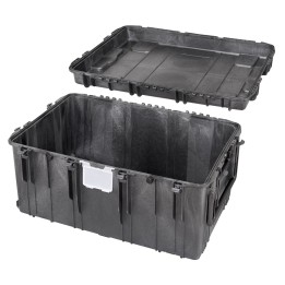 Black, empty with removable lid , INT 1090 x 680 x H510, EXT 1178 x 780 x H584, 395L