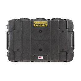 Black, empty with removable lid - 50/50 split lid and base, INT 1090 x 680 x H410 , EXT 1178 x 780 x H447, 300L