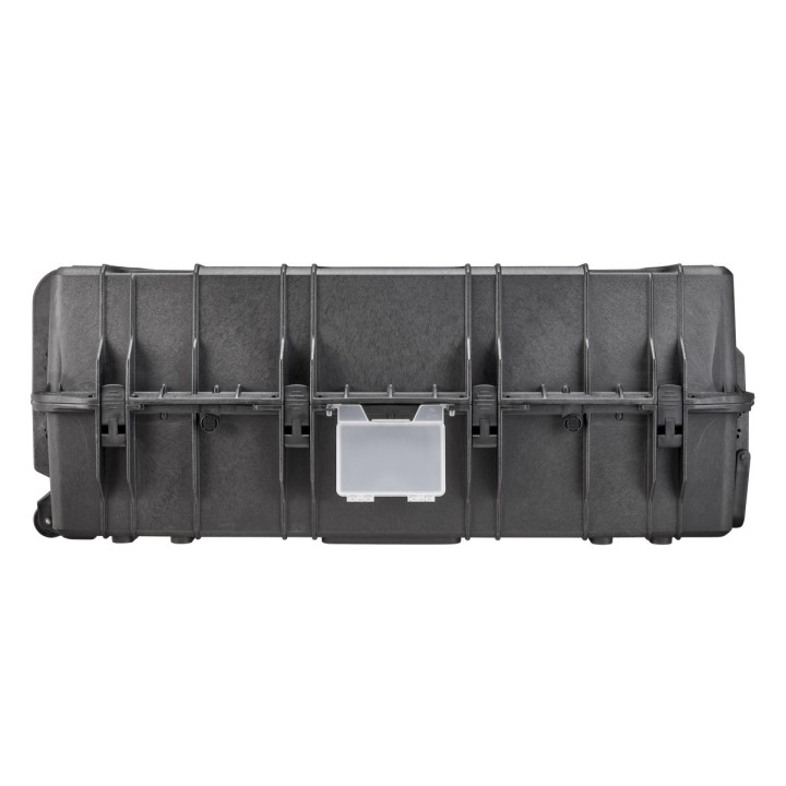 Black, empty with removable lid - 50/50 split lid and base, INT 1090 x 680 x H410 , EXT 1178 x 780 x H447, 300L