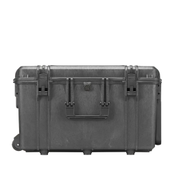Black, empty with trolley, INT 615x615xH360(60+300)mm, EXT 680x675xH405mm, 12,3kg, 135L