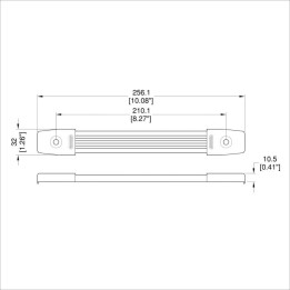 Black End Cap only for H1010K Strap Handles