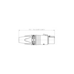 Black Female XLR 3 Pin Cable NC3FXX-BAG