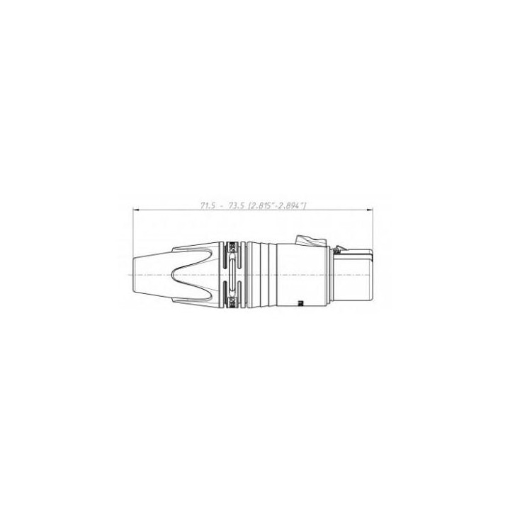 Black Female XLR 3 Pin Cable NC3FXX-BAG