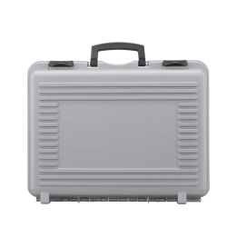 Black/ Gray metallic,  Polypropylene case mm. 482 x 375 x 132 with 2 egg foams