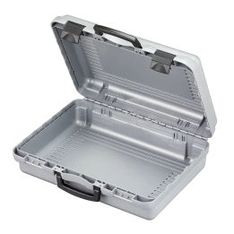 Black/ Gray metallic,  Polypropylene case. mm. 482 x 375 x 160