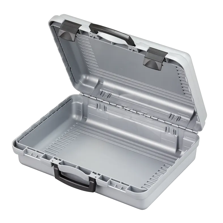 Black/ Gray metallic,  Polypropylene case. mm. 482 x 375 x 160