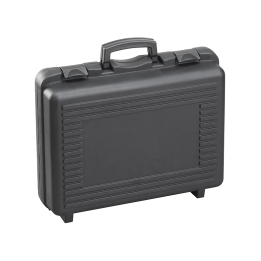 Black/ Gray metallic,  Polypropylene case mm. 482 x 375 x 160 with 2 egg foams