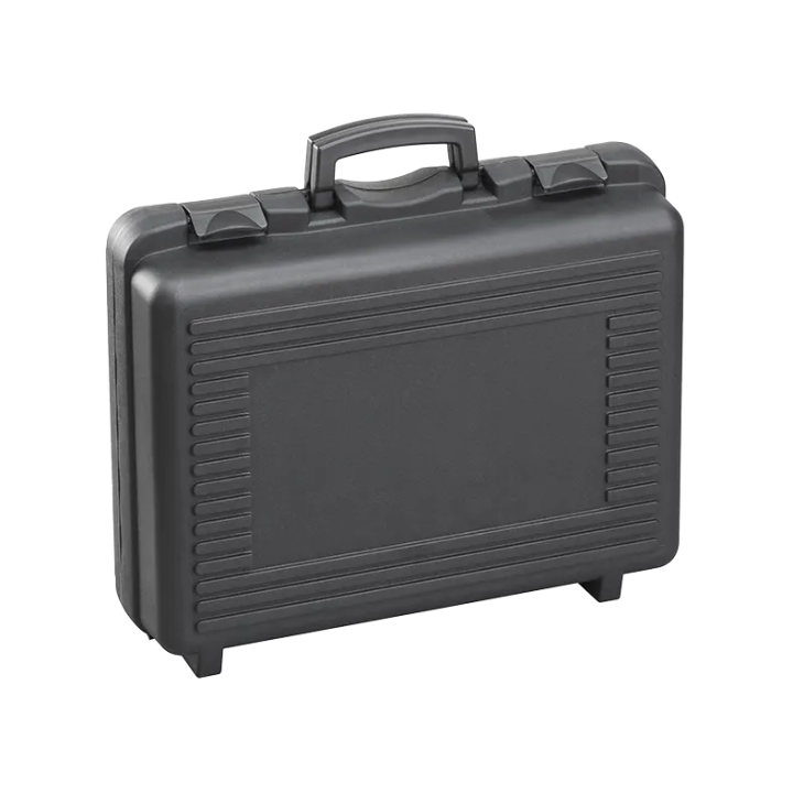 Black/ Gray metallic,  Polypropylene case mm. 482 x 375 x 160 with 2 egg foams