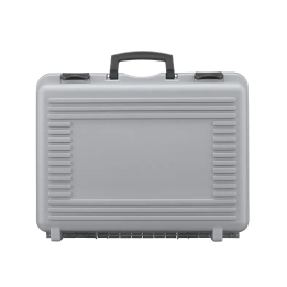 Black/ Gray metallic,  Polypropylene case mm. 482 x 375 x 160 with 2 egg foams