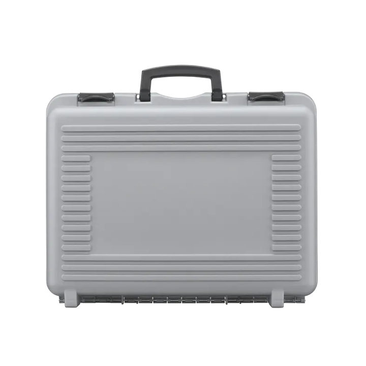 Black/ Gray metallic,  Polypropylene case mm. 482 x 375 x 160 with 2 egg foams