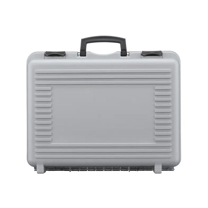 Black/ Gray metallic,  Polypropylene case mm. 482x375x184 with 2 egg foams