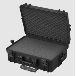 Black, High Density cubed foams, INT 500x350xH194(58+136)mm, EXT 555x445xH258mm, 33,95L