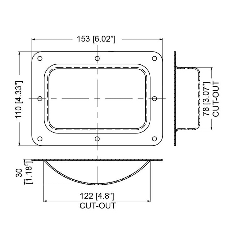 Black Lid Dish for Castor