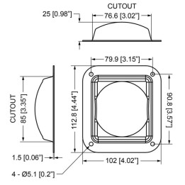 Black Lid Dish for Castor