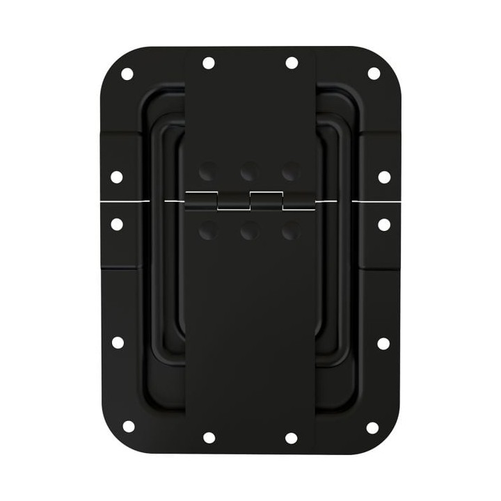 Black Large Lid Stay in 7mm Deep Shallow Dish with 27mm Offset