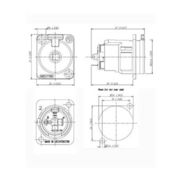 Black Mono/Stereo Jack Socket NJ3FP6C-BAG