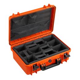 Black, padded dividers + lid organizer, INT 426x290xH159(45+114)mm, EXT 464x366xH176mm, 3,74kg, 19,64L