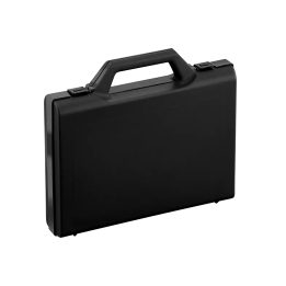 Black,  Polypropylene case mm. 240 x 180 x 46 with 2 egg foams