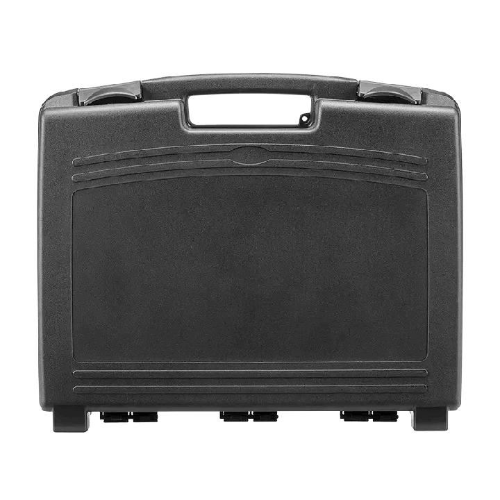Black,  Polypropylene case mm. 414 x 339 x 104