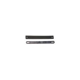 Black Strap Handle with Zinc Metal End Caps and Black Plastic Covers