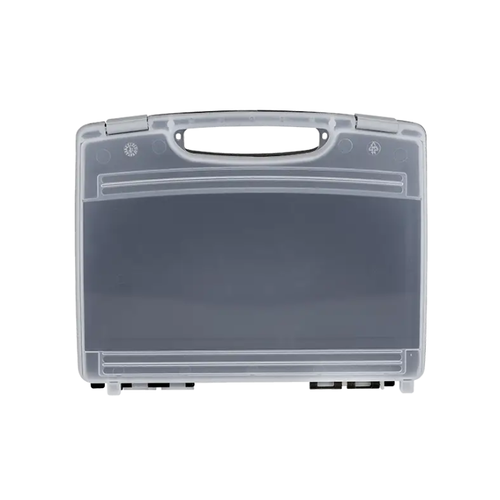 Black-Transparent lid, Polypropylene case mm. 260 x 210 x 60