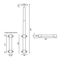 Black Surface Pullout Hand